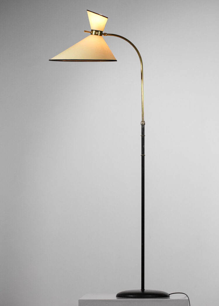 Lampadaire diabolo Arlus années 50 laiton - G037