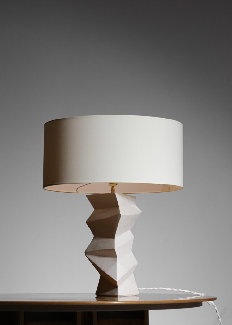 Lampe de table moderne plâtre style Jean Michel Franck - G171