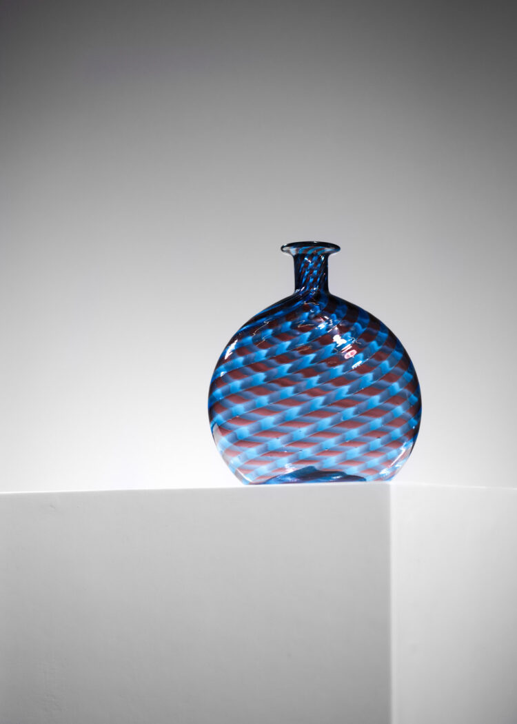 vase italien en verre souflé murano années 60