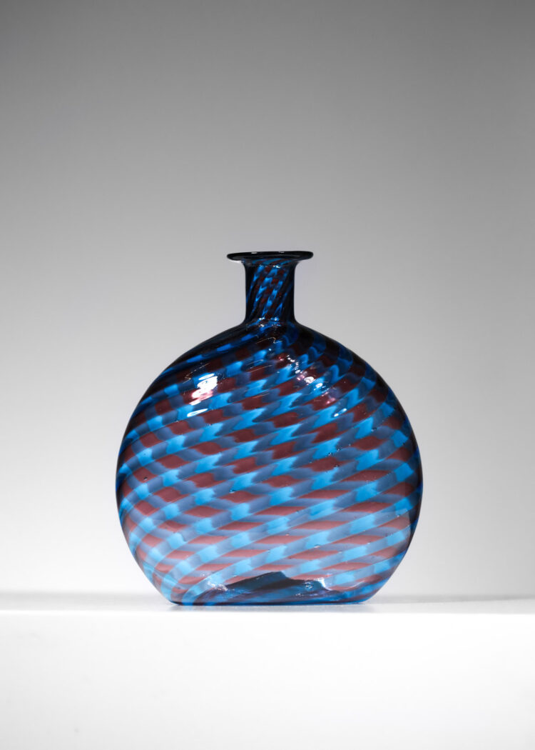 vase italien en verre souflé murano années 60