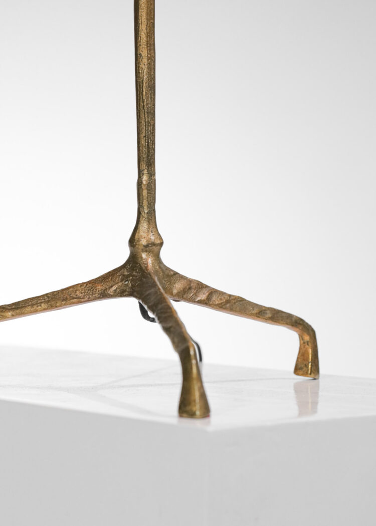 grande lampe de table de felix agostini en bronze dorée années 50 F423