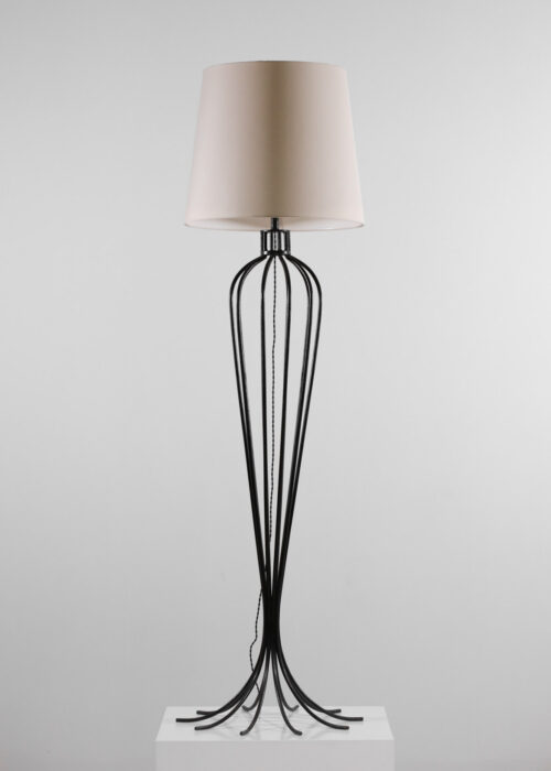 lampadaire style jean royere en acier massif années 50 E300