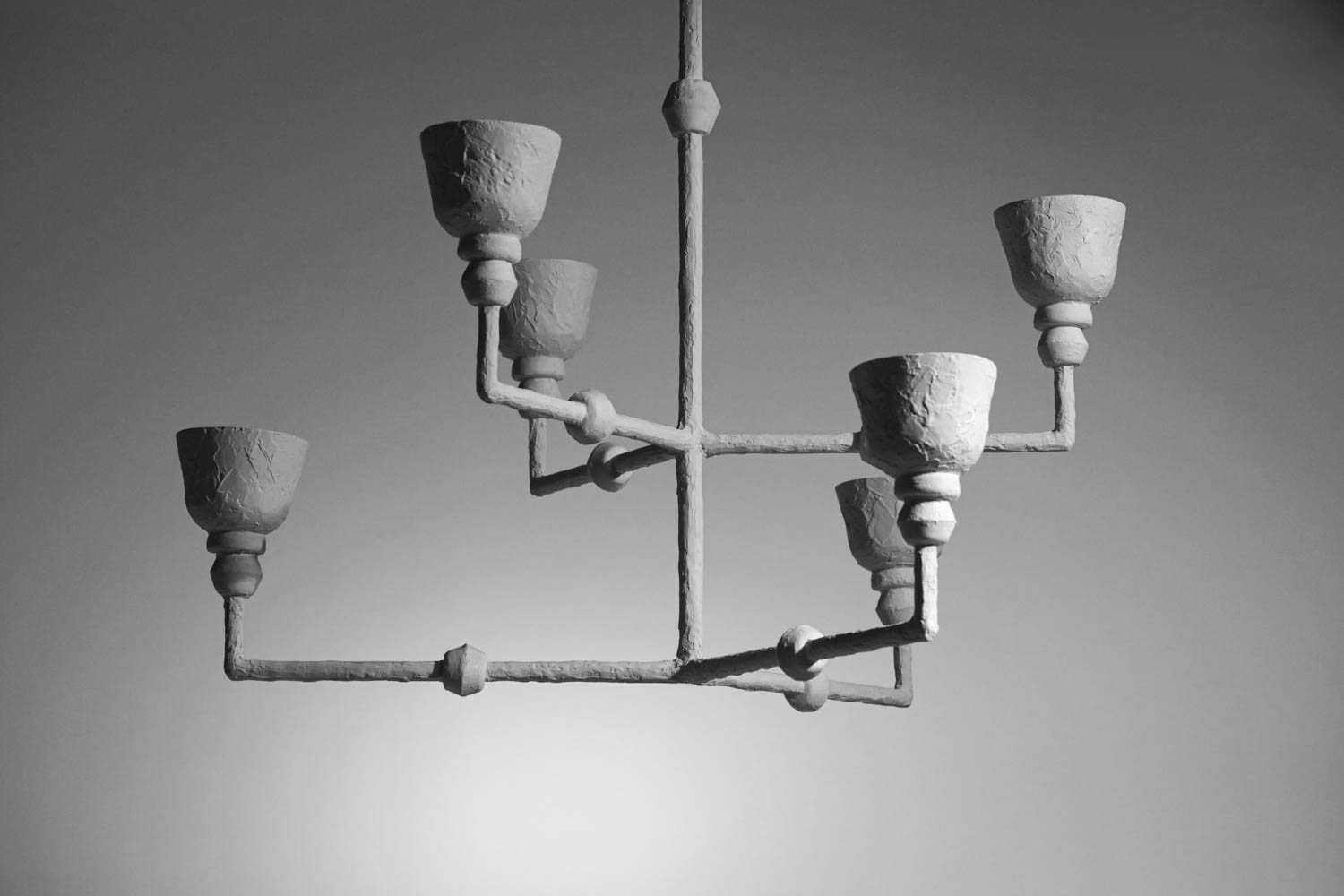 Lustre moderne en plâtre style Giacometti sculpture G337