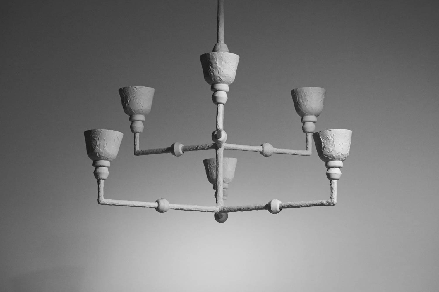 Lustre moderne en plâtre style Giacometti sculpture G337