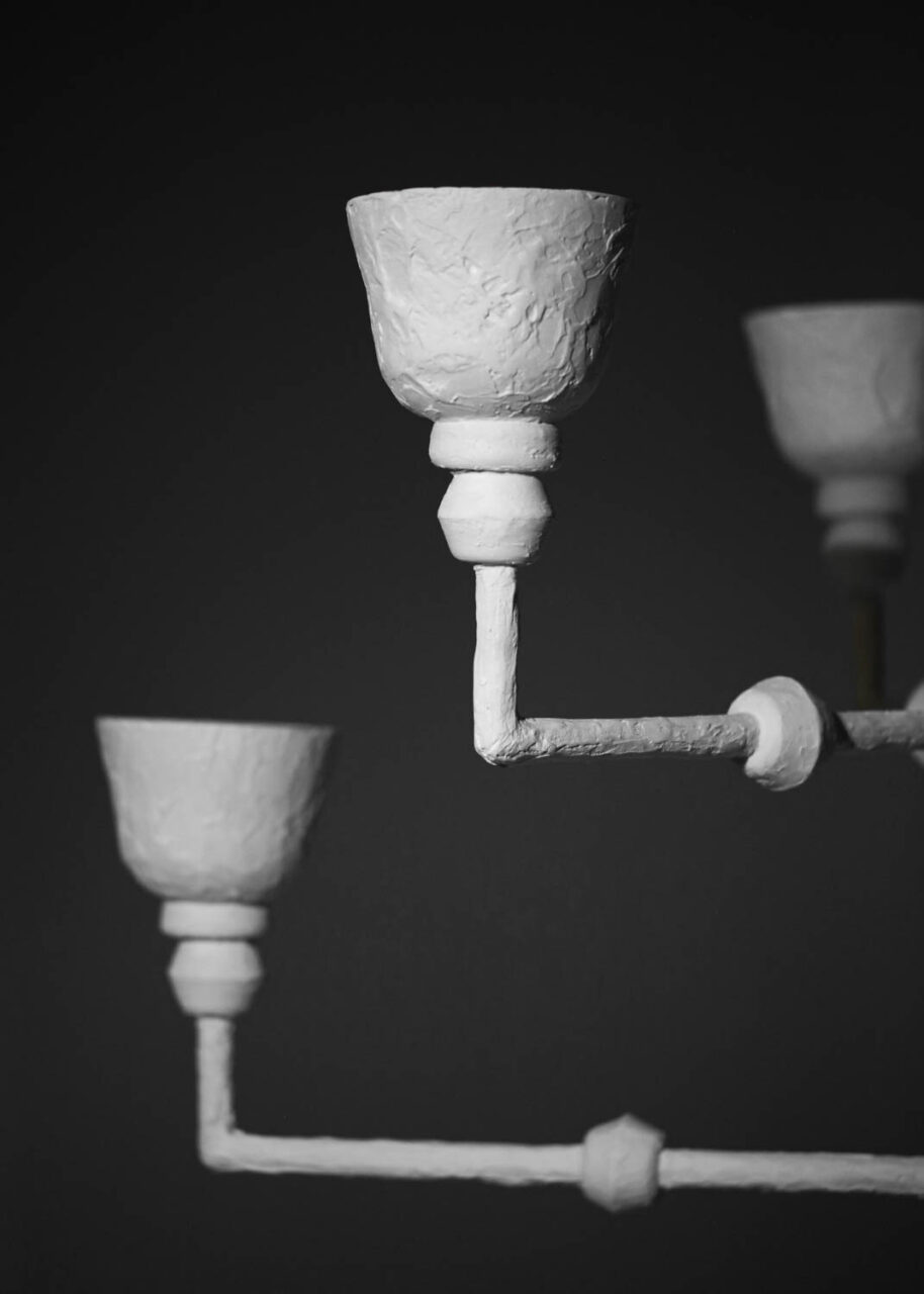 Modern plaster chandelier sculpture style MM001 Danke Galerie