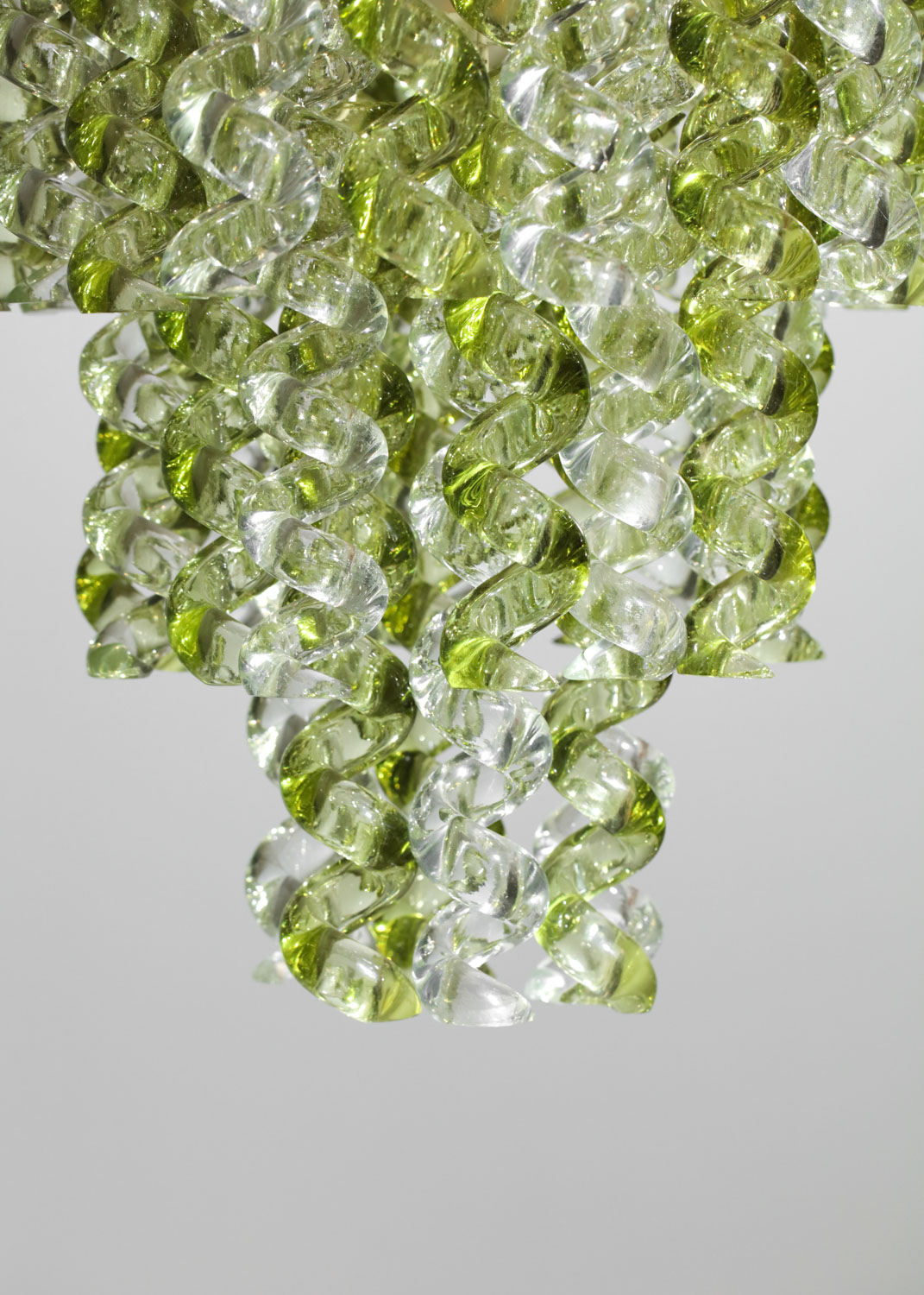 Suspension italienne style Barrovier toso des années 70 verre Muranao