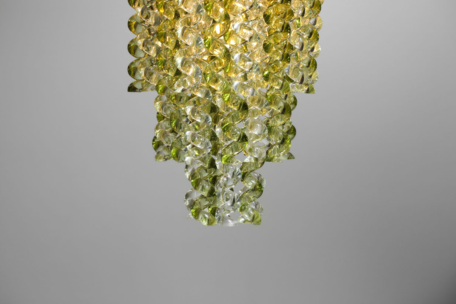 Suspension italienne style Barrovier toso des années 70 verre Muranao