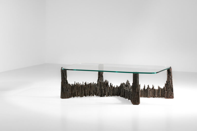 Grande table basse par donna pour danke galerie brutaliste