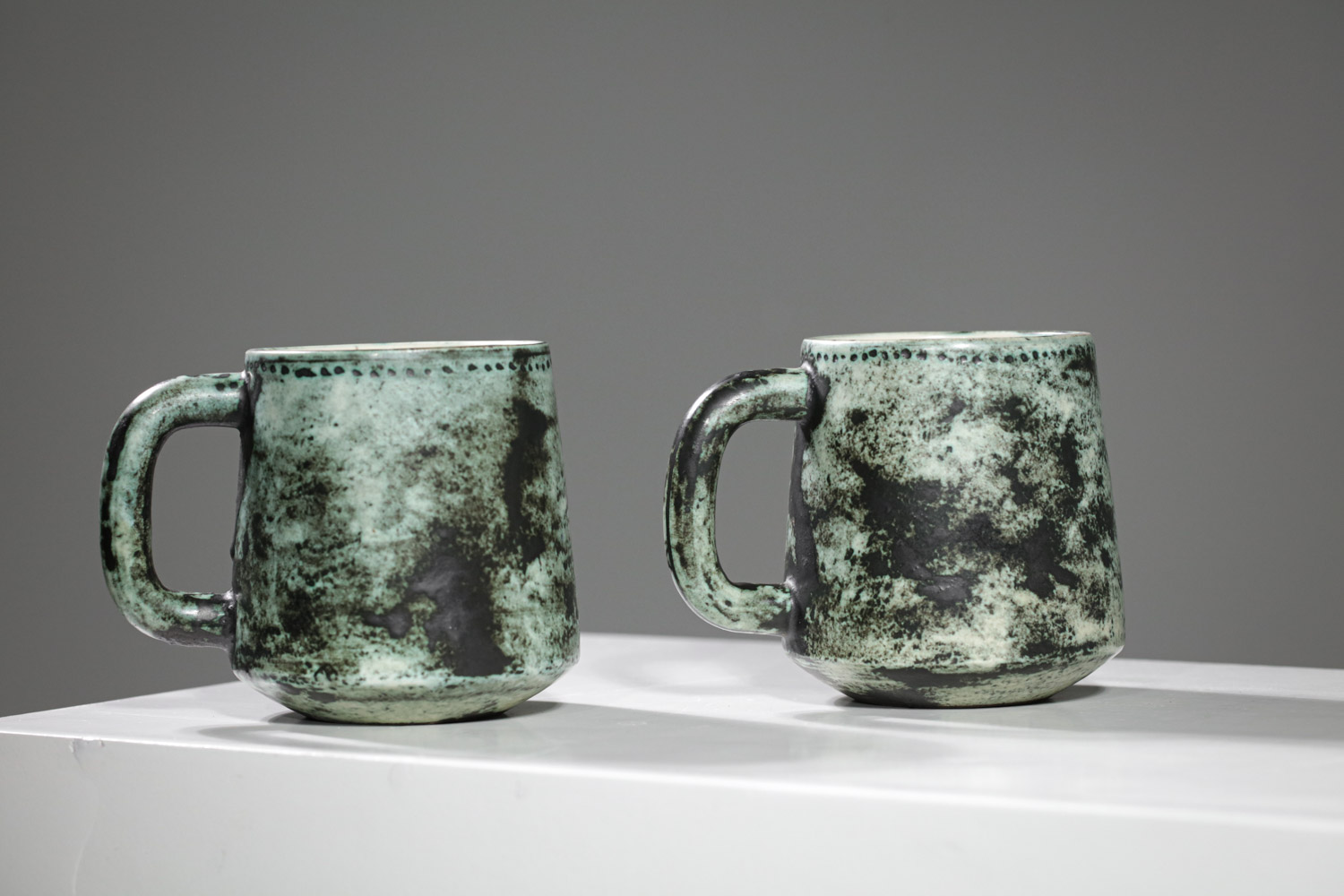 Mugs céramique Jacques blin vert années 50:60 - G484