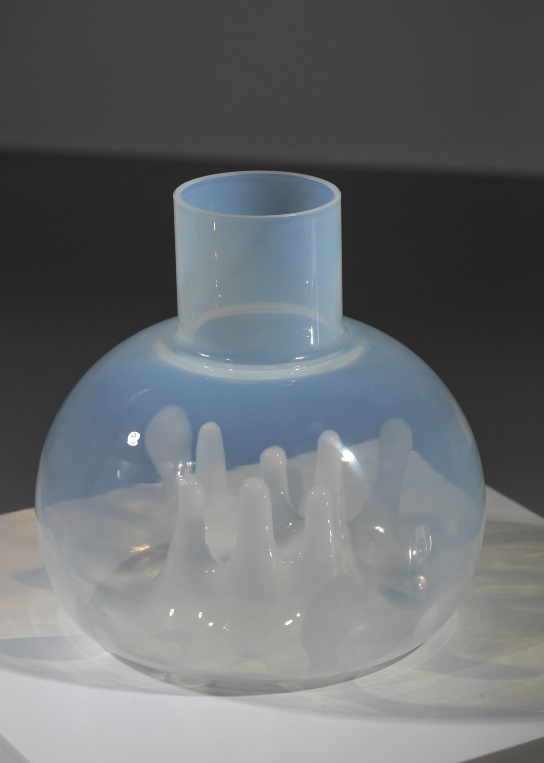 lampadaire chrome et verre de murano par Carlo Nason pour Mazzega iatlie années 60 - G727