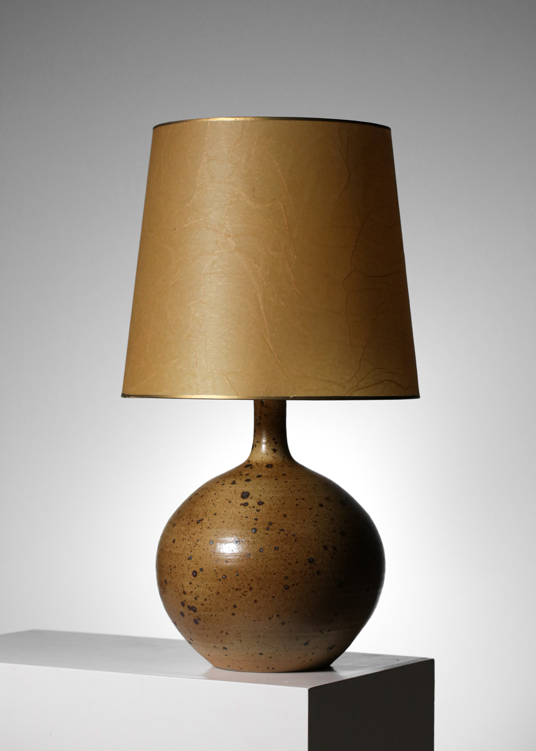 lampe de table en ceramique années 50 la borne style deblander - F526