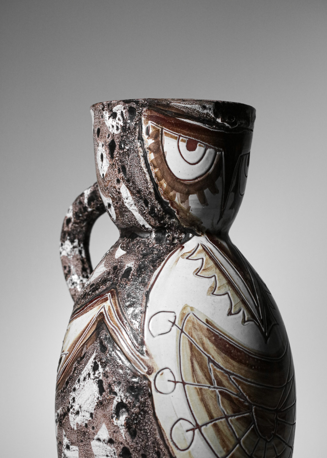grand pichet en céramique vallauris Daniel années 50 vase - G868