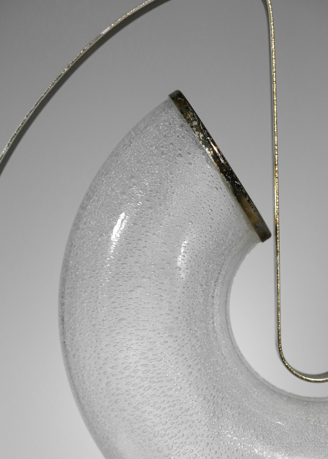 lampe de table italienne carlo nason années 60 en verre -G844