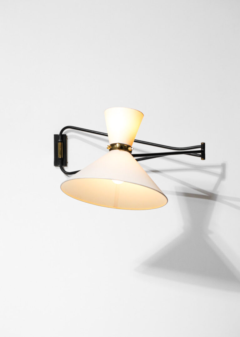 French wall light Lunel 50's style Robert Mathieu - G587 - Danke Galerie