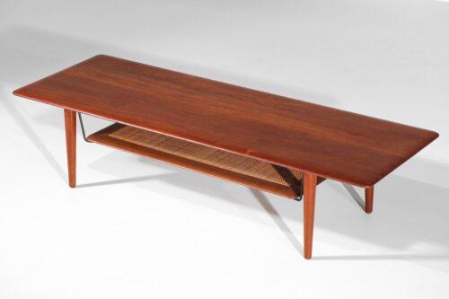 table basse danoise peter hvidt _ orla mølgaard teck scandinave modèle FD516 - G874