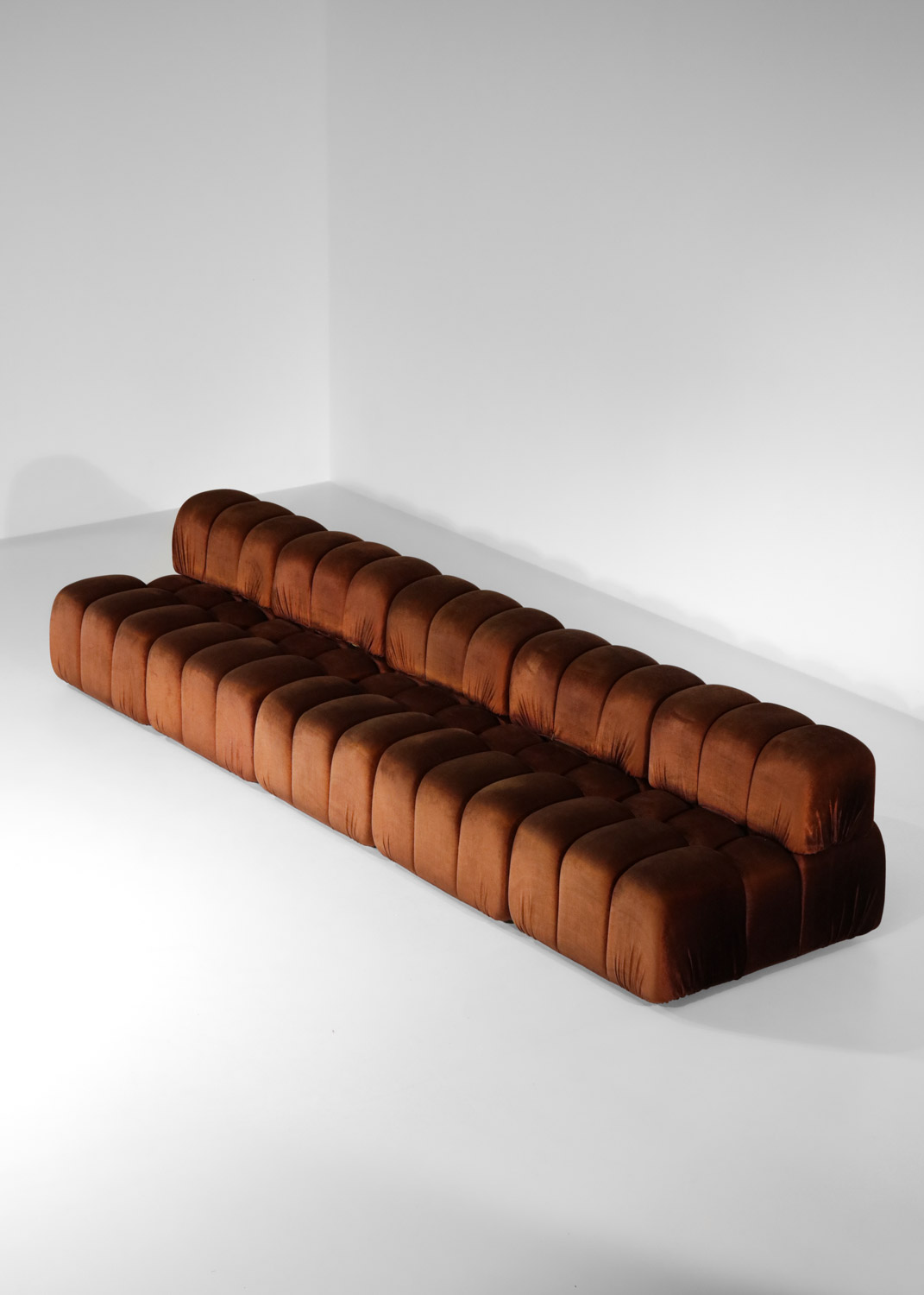 canapé sofa italien 5 modules années 70 style mario bellini chauffeuse