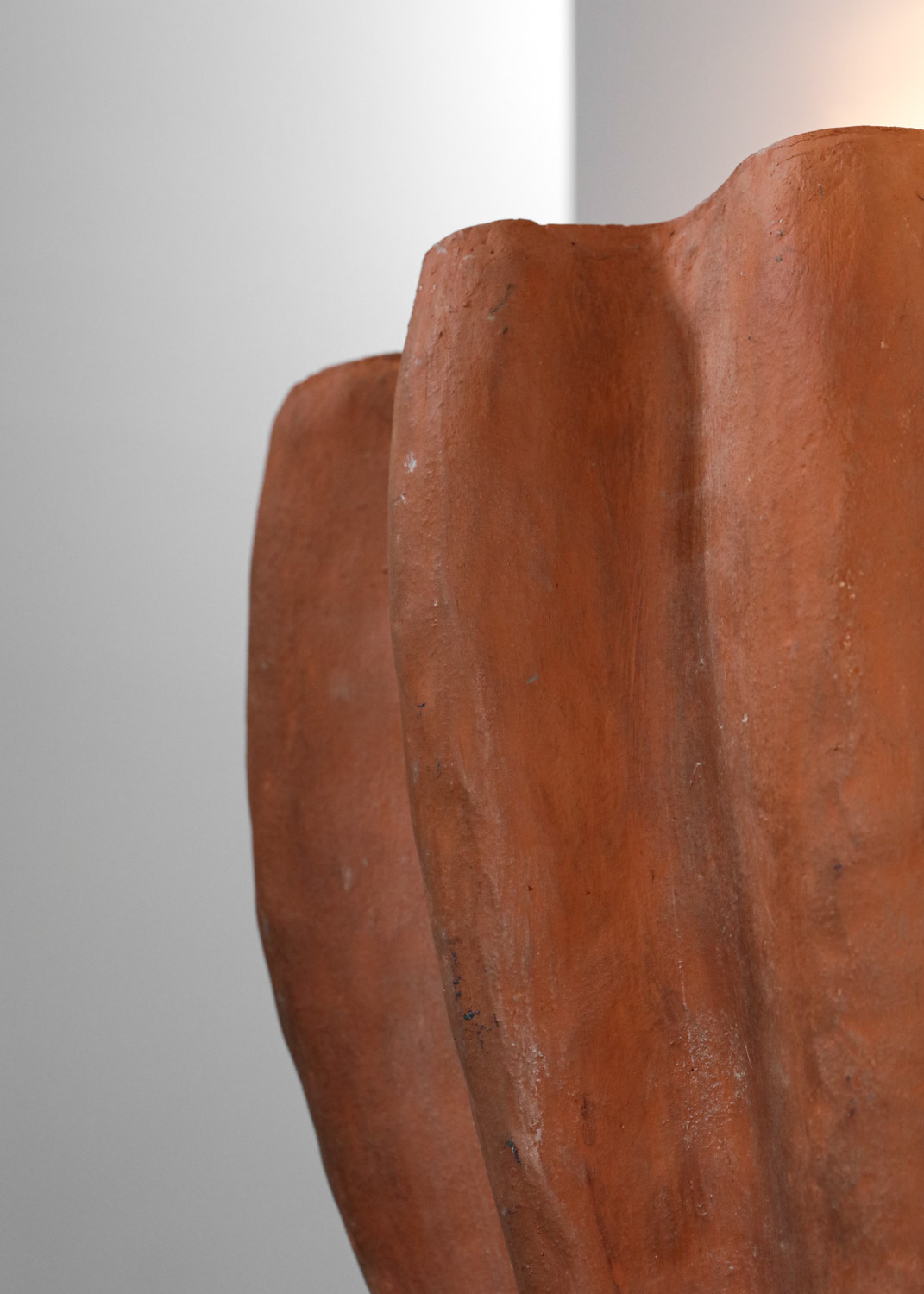 très grande paire d appliques en céramique attribuée à diego giacometti pour jean michel franck - H002