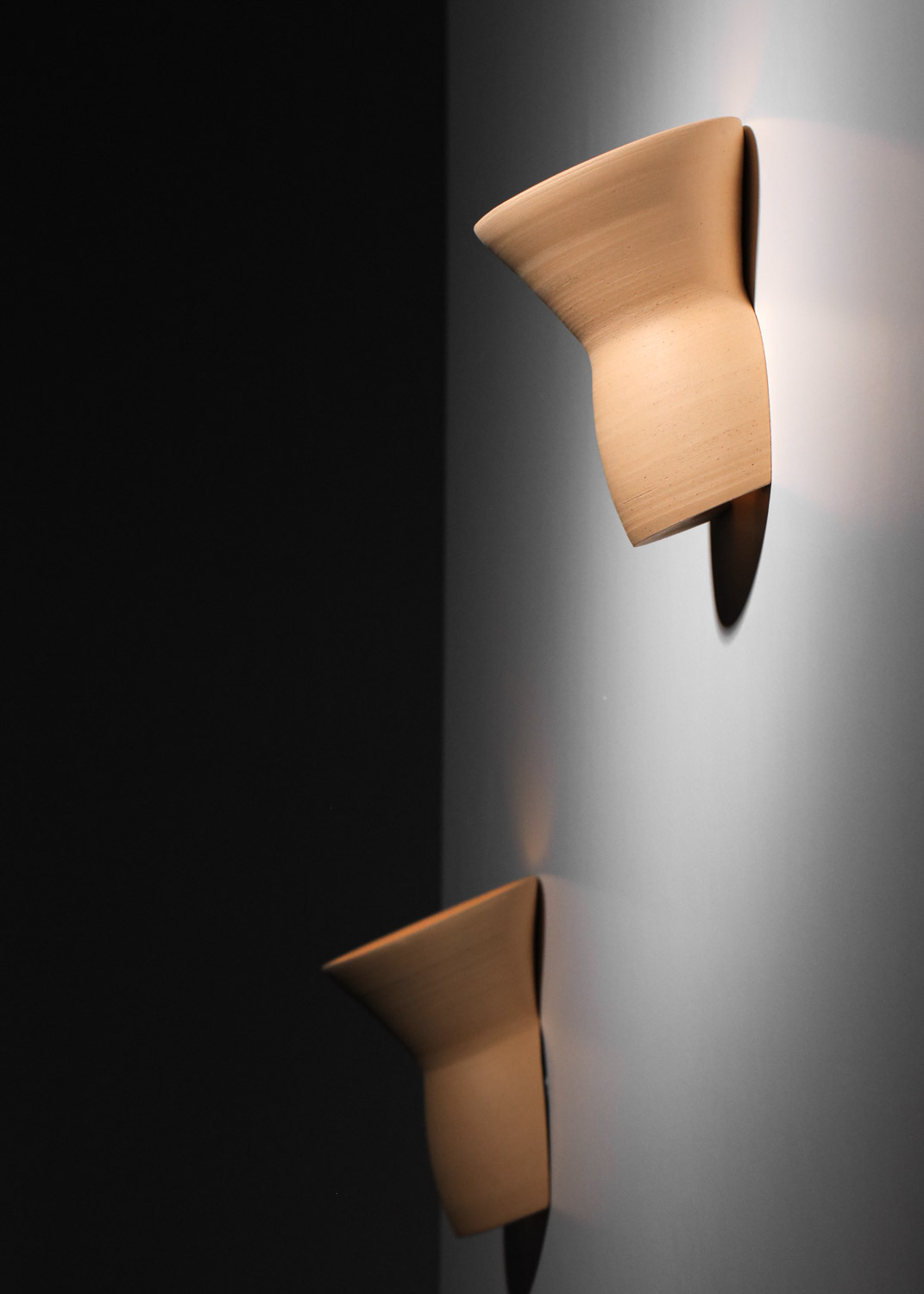 Paire d'appliques en céramique Katia Mihaylova moderne contemporaine - KM04