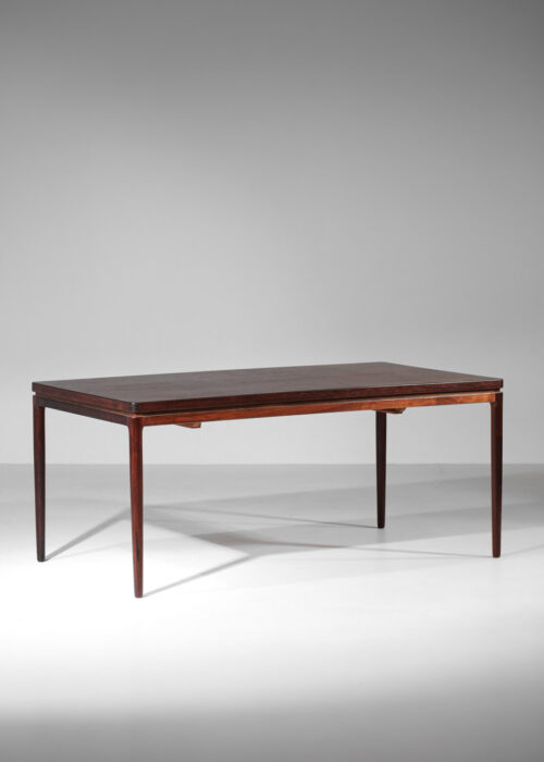 table à manger scandinave Johannes Andersen en palissandre de rio danois Linneberg 1960 - H392