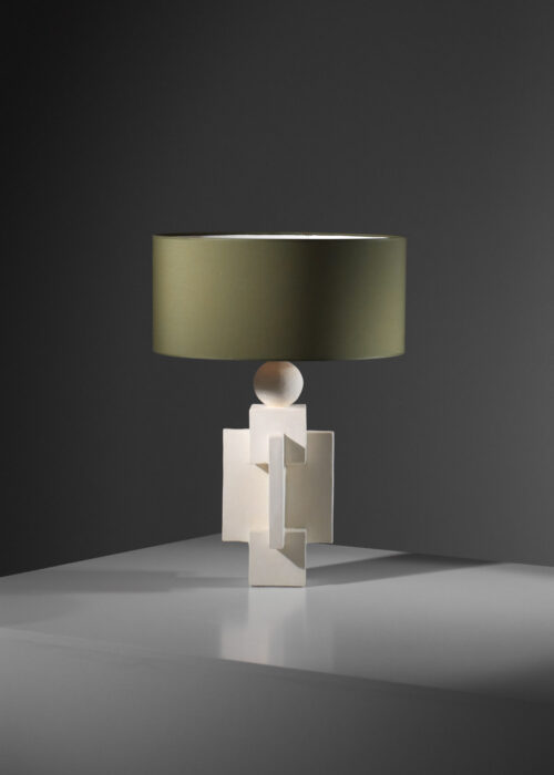 lampe en plâtre géometrique contemporaine style moderniste - H293