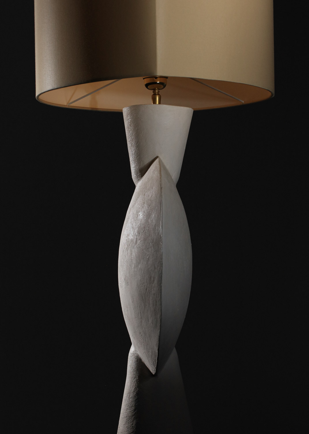 grande lampe moderne en plâtre géométrique dans le style de Diego Giacometti - MM007