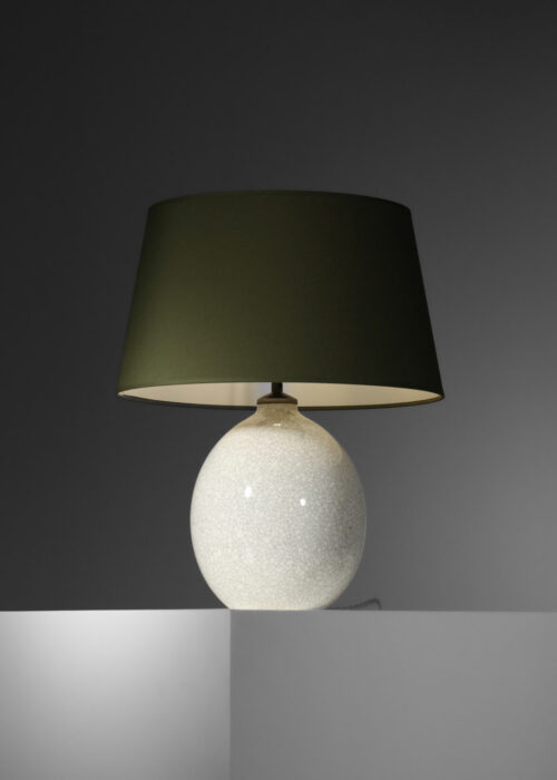 lampe de table boch en céramique craquelée années 40 style Jean Michel Franck - H639