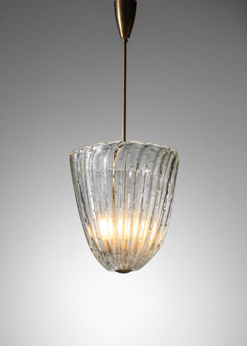 lustre italien en verre de Murano années 50 - H413