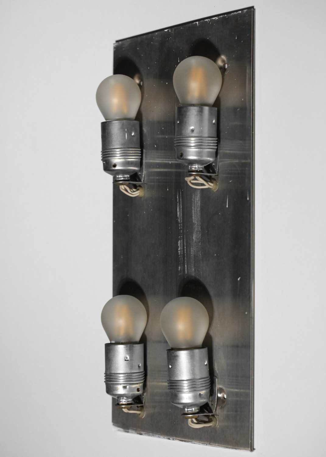 suite de 4 grandes appliques carlo nason pour mazzega en verre de murano tubes - H662