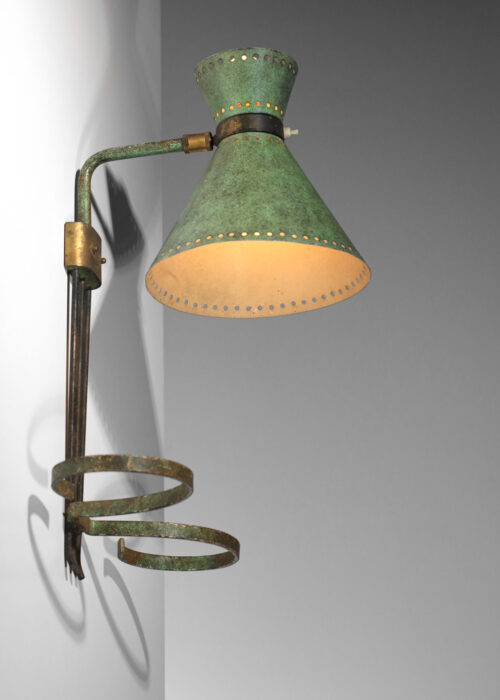 grande applique diabolo années 50 peinture patinée - H714