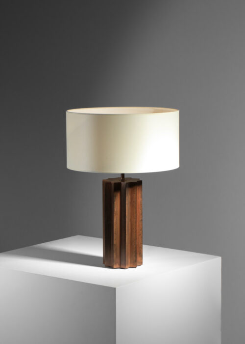 lampe de table par l' artiste Donna en acier patiné - DC09