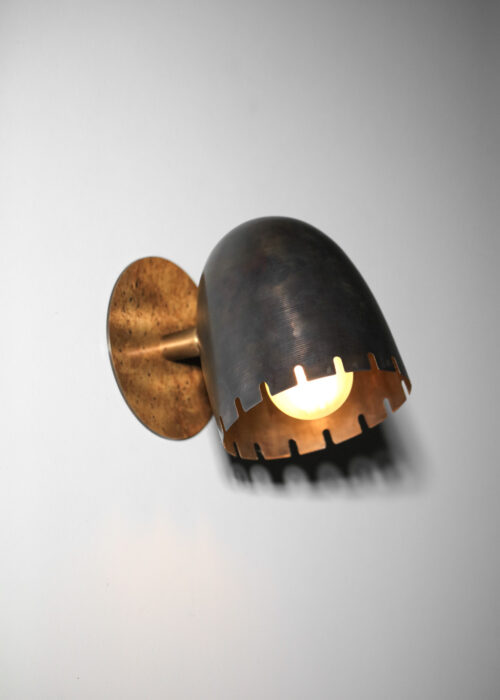 paire d'applique danke studio cocotte laiton patiné - DK018