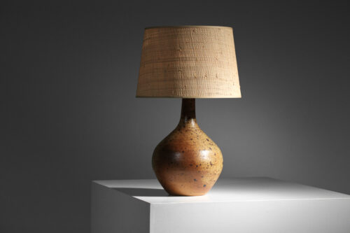 petite lampe de table en céramique style la borne non identifiée - H462
