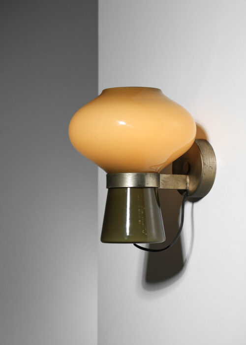 rare italian wall lamp by massimo vignelli for venini 1954 Model 4040