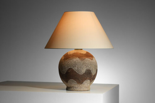lampe en céramique années 50 française dans le style de Jean Besnard - I219