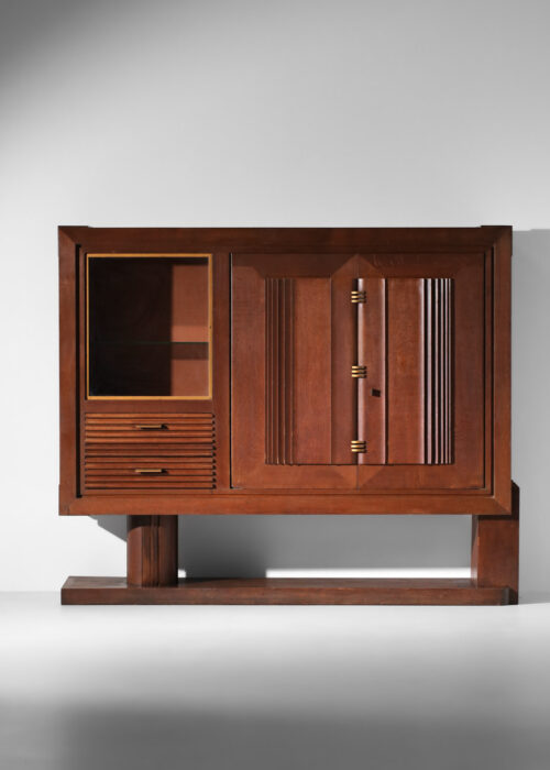 Buffet armoire charles dudouyt en chêne massif art déco années 30