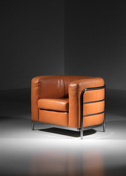 Fauteuil Zanotta Modèle Onda par De Pas Durbino et Lomazzi cuir - I075