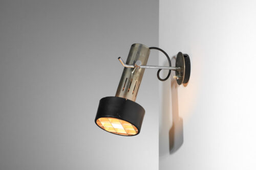 applique alain richard disderot années 50 avec diffuseur cadrillé chromé A5 - H001 Bis