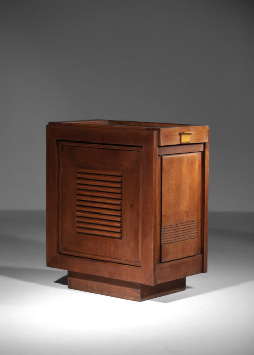 charles dudouyt bureau bar en chêne massif art déco années 30