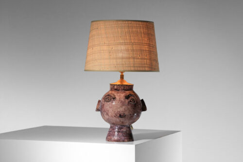 Pied de lampe en céramique anthropomorphe non signé années 60 - H637