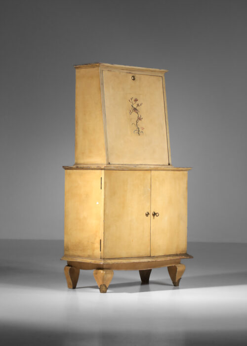 meuble secrétaire attribué à René Drouet des années 40 en bois laqué - I491