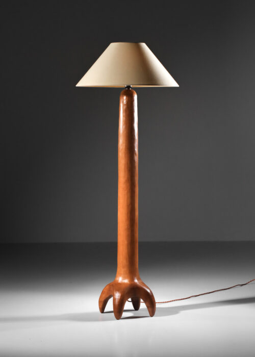 Lampadaire ethnique par Vincent Vincent hêtre massif - VV124