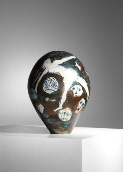 très grand vase en céramique de Sophie Combre - I678