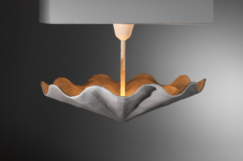 très grande suspension plafonnier en plâtre moderne dans le style de giacometti MM009