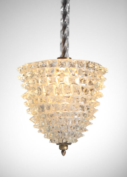 grand lustre Ercole Barovier en verre de Murano années 30 - I155