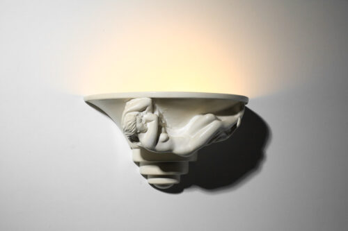 Applique française en plâtre des années 70 - I515