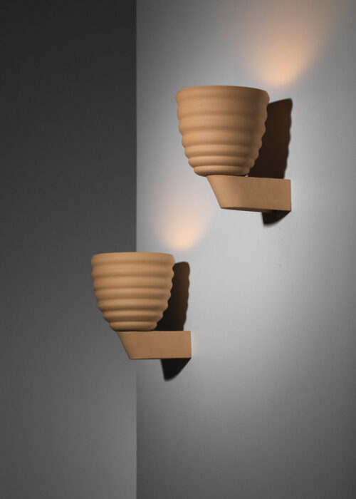 Paire d'appliques céramique contemporaines par Katia Mihaylova - KM07