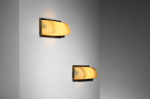 Suite de 3 appliques italiennes en verre des années 30 I647