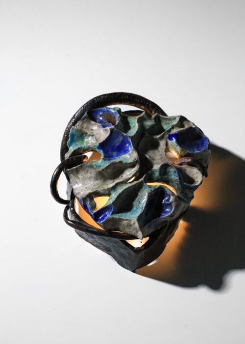 applique sculpture en céramique et fer forgé non identifiée - H360