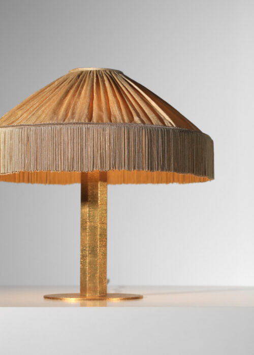 lampe à poser Danke Studio laiton et abat-jour en soie - DK022