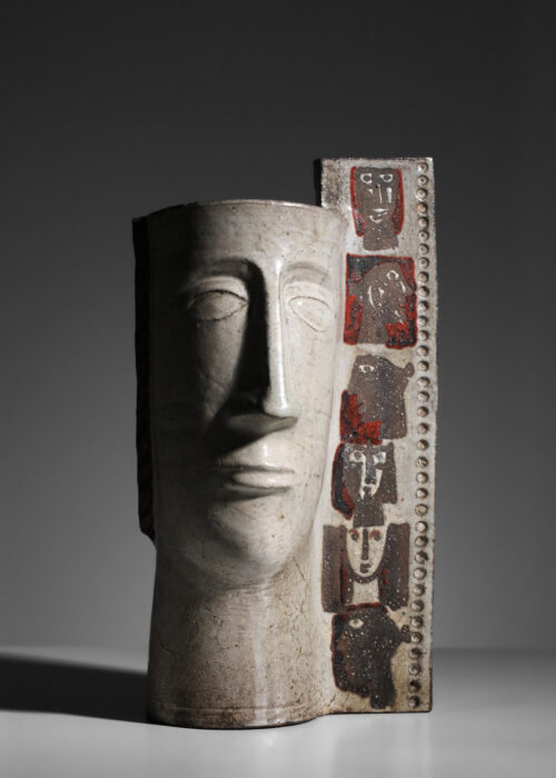 grand vase en céramique jean derval anthropomorphe vallauris - I450 